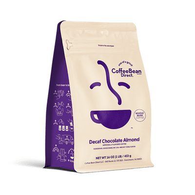 Coffee Bean Direct Decaf Chocolate Almond flavored coffee 1-lb bag