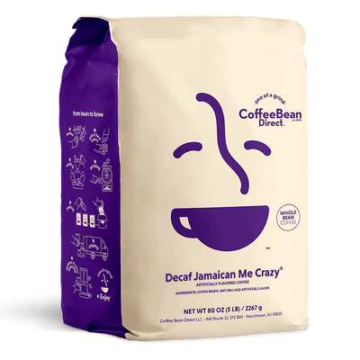 Coffee Bean Direct Decaf Jamaican Me Crazy flavored coffee 5-lb bag