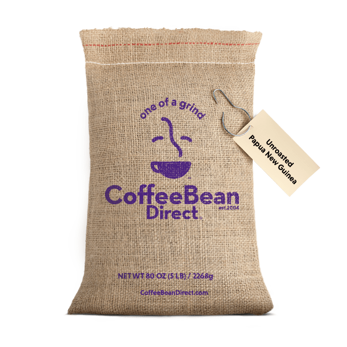 Coffee Bean Direct Unroasted Papua New Guinea 5-lb burlap bag