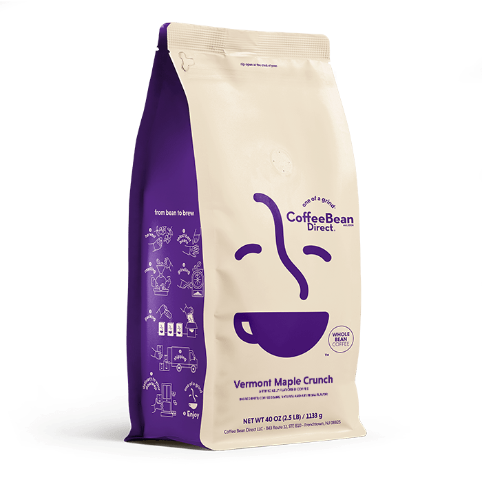 Coffee Bean Direct Vermont Maple Crunch flavored coffee 2.5-lb bag 