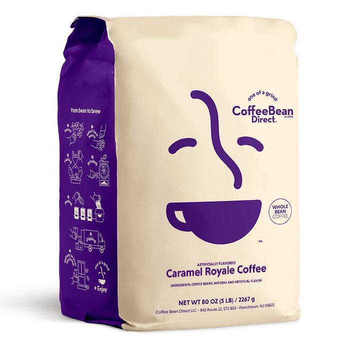 Coffee Bean Direct | Caramel Royale 2.5 lb / Percolator Coffee Bean Direct | Caramel Royale 2.5 lb / Percolator