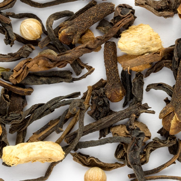 Tattle Tea/Coffee Bean Direct CO2 Decaf Maple Nut Chai Black Tea leaves