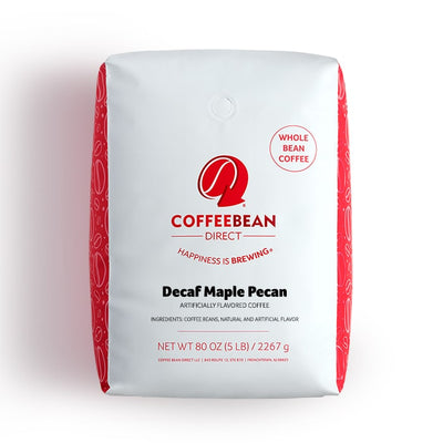 Coffee Bean Direct Decaf Maple Pecan flavored coffee 5-lb bag