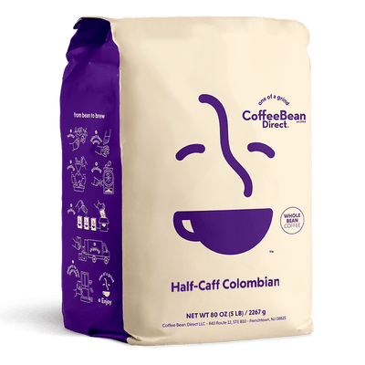 Coffee Bean Direct Half-Caff Colombian 5-lb bag