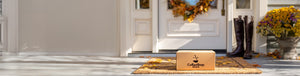 10% Subscription Discount Upgrade featured hero -- Coffee Bean Direct delivery box on a porch with an Autumn background