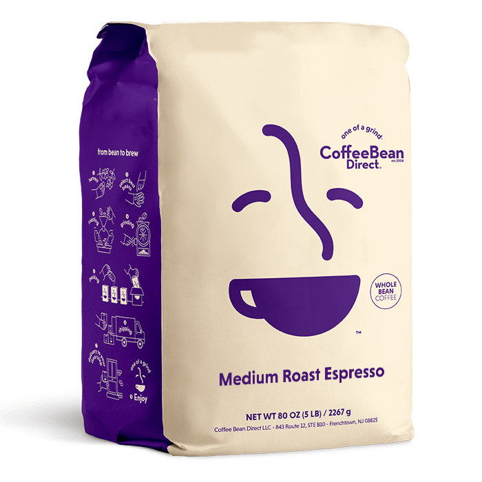 Coffee Bean Direct Medium Roast Espresso 5-lb bag