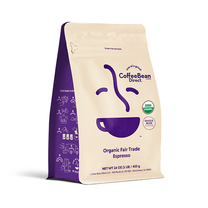 Coffee Bean Direct Organic Fair Trade Espresso 1-lb bag