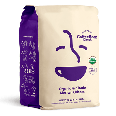 Coffee Bean Direct Organic Fair Trade Mexican Chiapas 5-lb bag