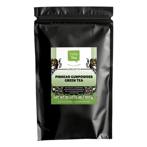 Organic Pinhead Gunpowder Green Tea - Loose Leaf 16oz (1lb) Pack Organic Pinhead Gunpowder Green Tea - Loose Leaf 16oz (1lb) Pack