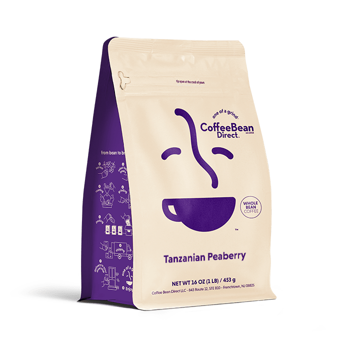 Coffee Bean Direct Tanzanian Peaberry 1-lb bag