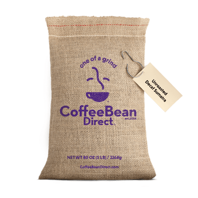 Coffee Bean Direct Unroasted Decaf Sumatra 5-lb burlap bag