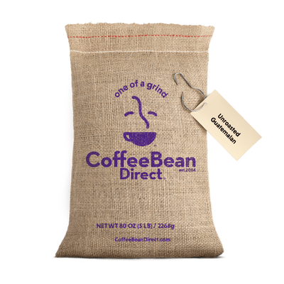 Coffee Bean Direct Unroasted Guatemalan 5-lb burlap bag