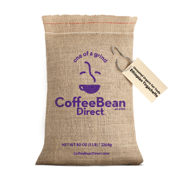 Unroasted Organic Fair Trade Ethiopian Yirgacheffe