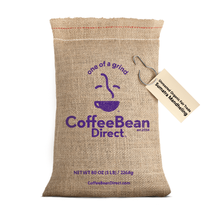 Unroasted Organic Fair Trade Sumatra Mandheling